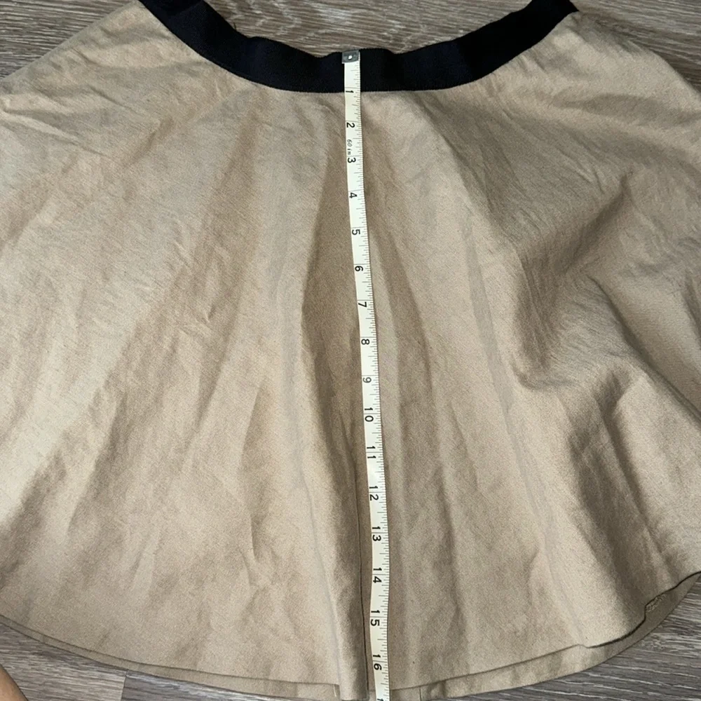 Alice + Olivia Tan & Black Blaise Mini Skirt - Size 6